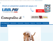 Tablet Screenshot of comepulire.it